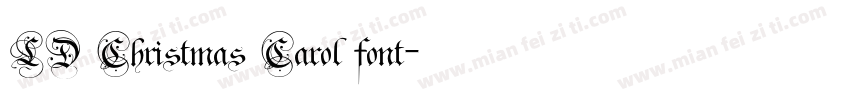 LD Christmas Carol font字体转换